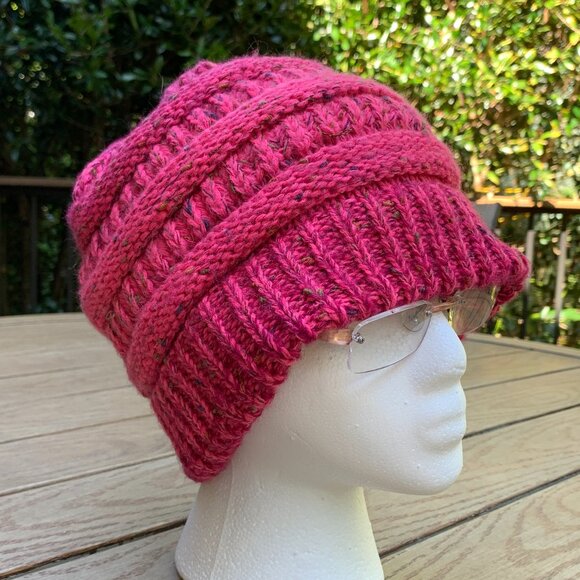 C.C Beanie Criss-Cross Knitted Hat - Picture 4 of 14